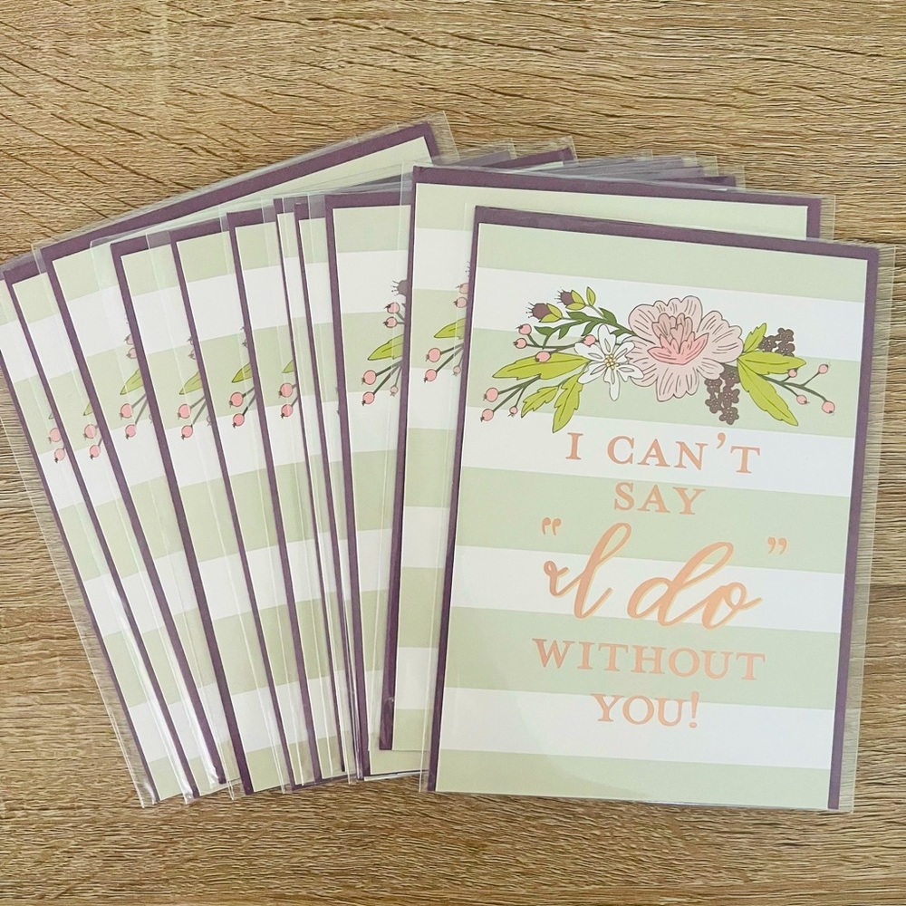 X11 Bridesmaid Cards set